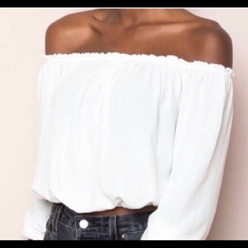 White Brandy Melville crop top
